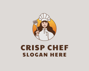 Woman Chef Cook logo design