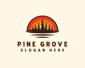 Pine - Forest Pine Tree logo design