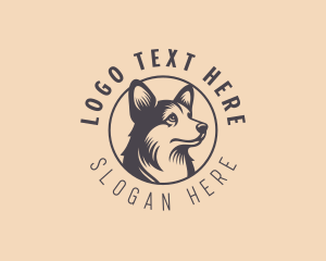 Husky Dog Breeder logo design