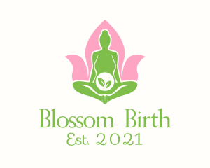 Obstetrician - Pregnant Woman Yoga logo design