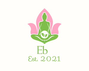 Mother - Pregnant Woman Yoga logo design