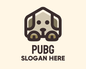 Brown Puppy House logo design