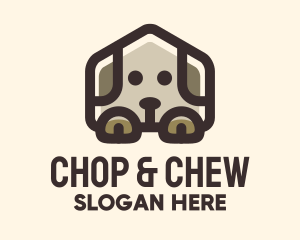 Pet Adoption - Brown Puppy House logo design
