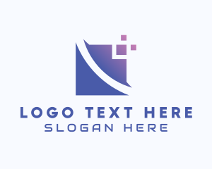 Program - Digital Pixel Square logo design