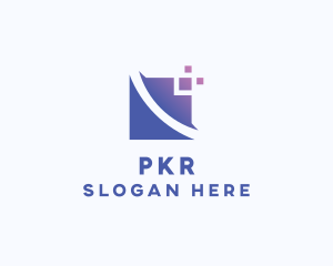 Digital Pixel Square logo design