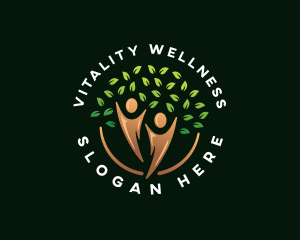 Human Tree Wellness logo design