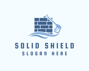 Wall - Brick Wall Pressure Washer logo design