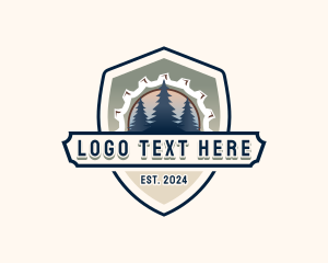 Woodcutter Woodwork Carpentry Logo