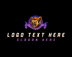 Dog - Wild Hyena Beast logo design
