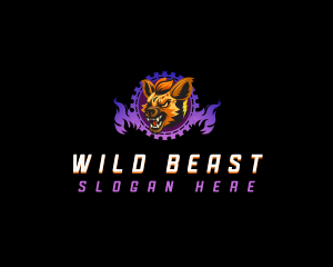 Wild Hyena Beast logo design