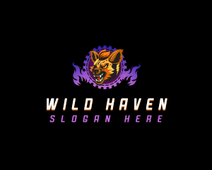 Wild Hyena Beast logo design