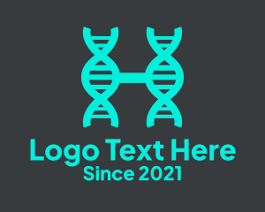 Lettermark Z - DNA Laboratory Letter H logo design