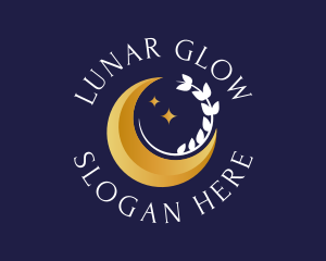 Elegant Crescent Moon  logo design