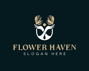 Flower Hands Salon logo design