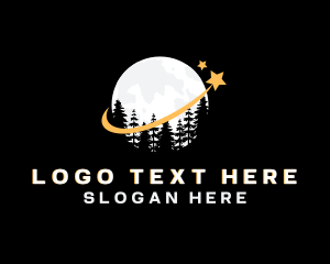 Outdoor - Forest Earth Planet logo design