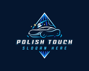 Polish - Polisher Car Detailing logo design