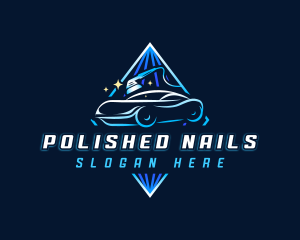 Polisher Car Detailing logo design