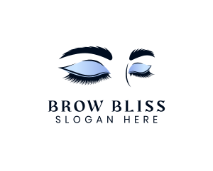 Feminine Beauty Eyelashes logo design