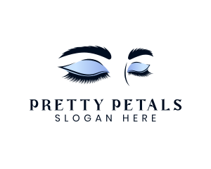 Feminine Beauty Eyelashes logo design