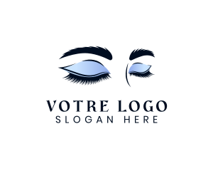 Beautiful - Feminine Beauty Eyelashes logo design