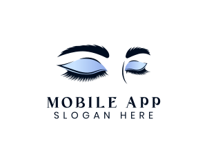 Girl - Feminine Beauty Eyelashes logo design