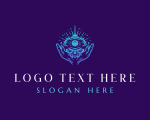 Tarot - Tarot Eye Hands logo design