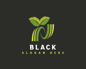 Vegan - Garden Herbal Leaf logo design