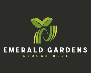 Garden Herbal Leaf logo design