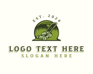 Field - Lawn Mower Landscaping logo design