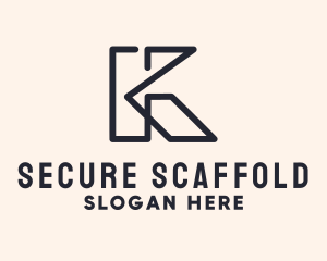 Scaffolding - Abstract Business Letter K logo design