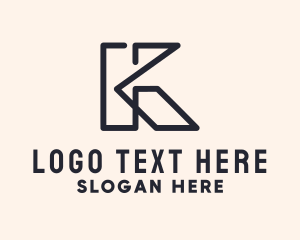 Consulting - Abstract Business Letter K logo design