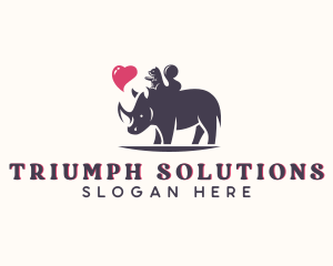 Animal Sanctuary - Squirrel Rhino Zoo logo design
