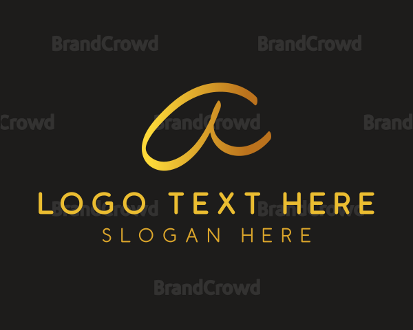 Fancy Cursive Fashion Logo