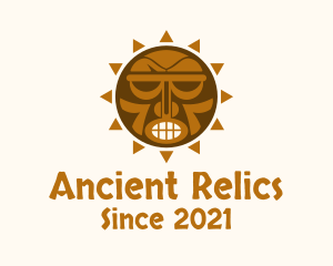 Artifact - Tribal Aztec Sun logo design