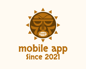 Body Modification - Tribal Aztec Sun logo design