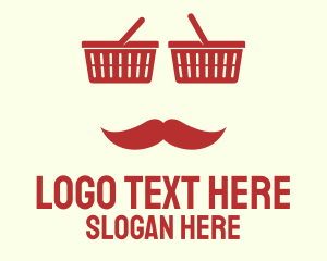Website - Red Shopper Man logo design