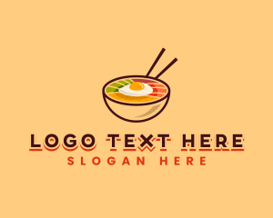 Bibimbap - Bibimbap Korean Bowl logo design