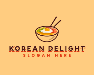 Bibimbap Korean Bowl logo design