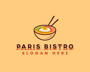 Bibimbap Korean Bowl logo design