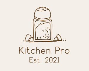 Kitchen Salt Shaker  logo design