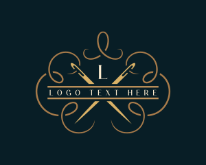 Alteration - Needle Thread Garment Tailor logo design