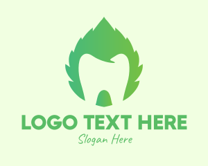 Green Leaf - Green Mint Dental logo design