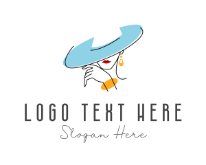 Hat - Elegant Fashion Lady logo design