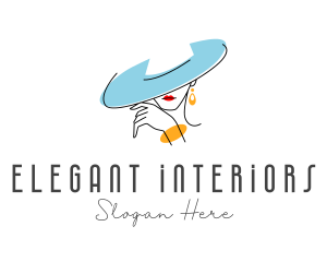 Elegant Fashion Lady logo design