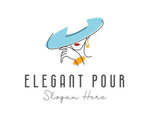 Elegant Fashion Lady logo design