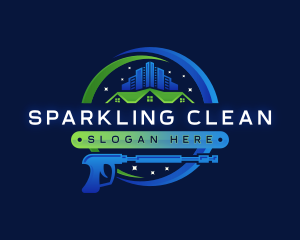 Cleaner - Power Wash Building Cleaner logo design