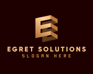 Premium Business Agency Letter E logo design