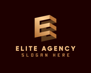 Premium Business Agency Letter E logo design