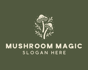 Mushroom - Mushroom Plant Forest logo design