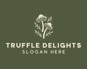 Truffle - Mushroom Plant Forest logo design